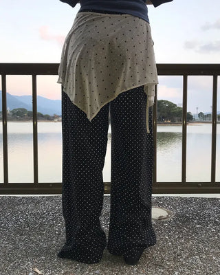 Polka Dot Waist String Pants