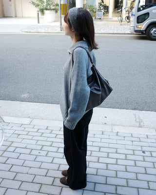 Corduroy wide-leg pants