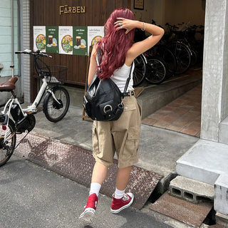2 Circle Shoulder Backpack