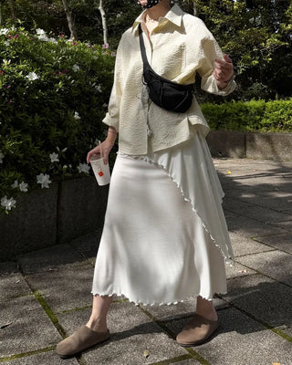Frilled layered skirt