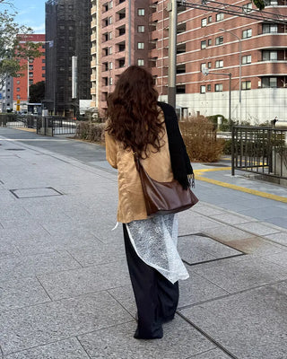Leather Hobo Shoulder Bag