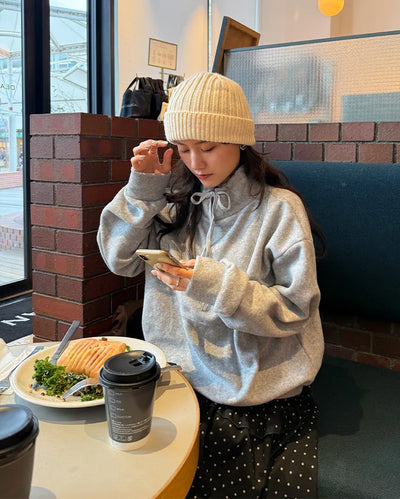 String Ribbon Sweatshirt