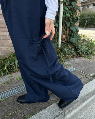 Side-ribbon cargo pants