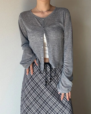 Sheer Mohair Cardigan