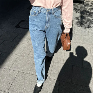Heart Point Denim Pants