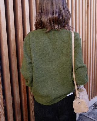 Color Button Knit Cardigan