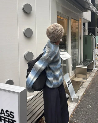 Mohair striped knit