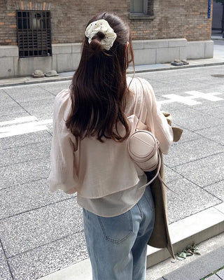 Camisole bustier and blouse set