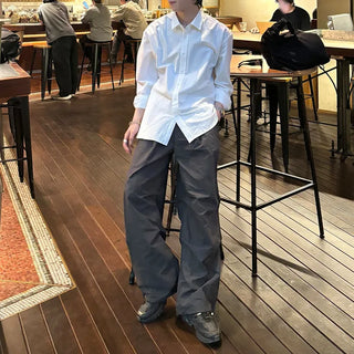 Oversized cotton shirt