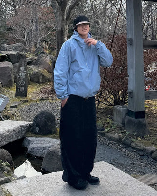 Snap pocket balloon cotton pants