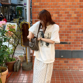 Double pocket leather bag