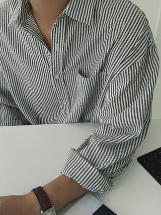 Norton Oversized Cool Stripe Shirt