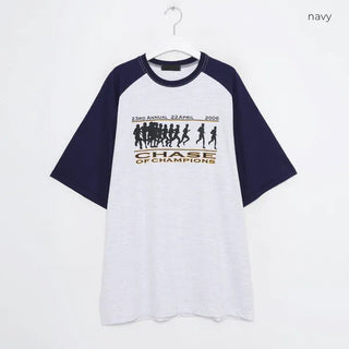 (Unisex) Chase Print Raglan Sleeve T-Shirt