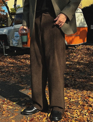 Graph Corduroy Fleece Pants (4 colors)