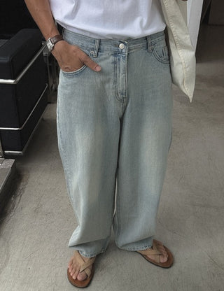 Milk Ice Denim Pants (XS~L)