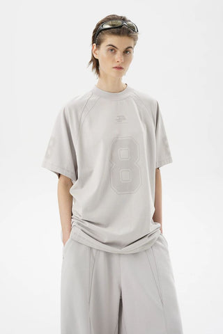 [MASONPRINCE] Combed Cotton No.8 Jersey T-Shirt