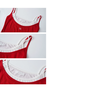 [NOTAWEAR] Faux Two-piece Cami Top