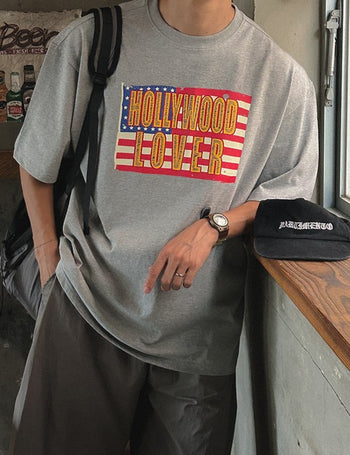 HOLLYWOOD short-sleeve T-shirt (4 colors)