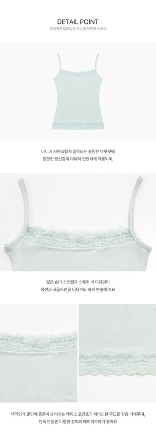 Teuni Lace Top Square Sleeveless - 5 colors