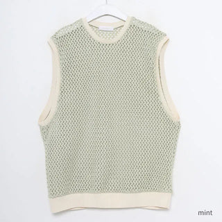 minette fishnet vest