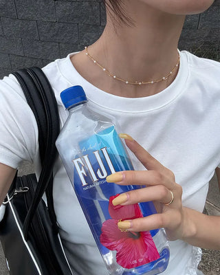 Pearl Chain Point Necklace