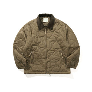[Monterest] Quilted Coach Jacket with Corduroy Collar