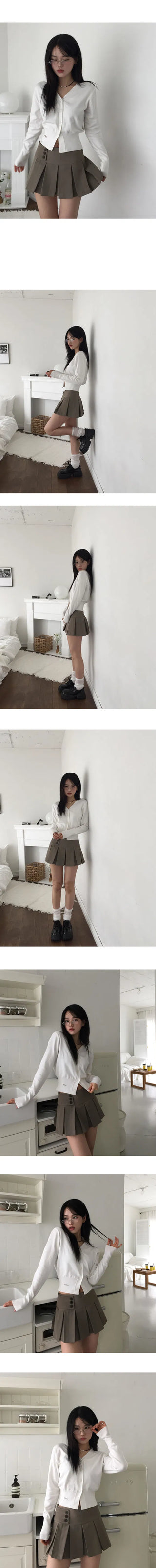 Pleated Mini Skirt Pants - 3 colors
