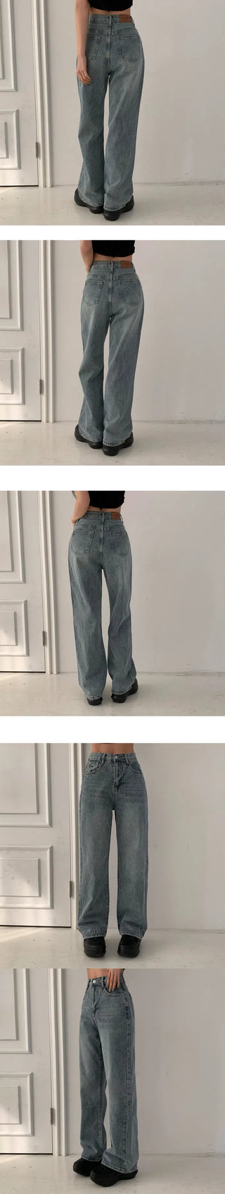Planner Semi Wide Formy Long Denim PT