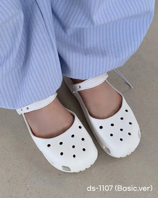 Mary Jane ballet clogs, flat sandals, slippers, mules, aqua shoes