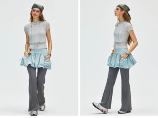 [Monterest] Slim Fit Tank & Tie-Front Tee Set