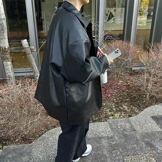 Classic faux leather jacket