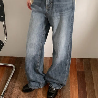 Textured Wash Denim Pants
