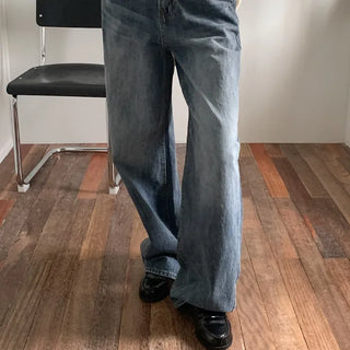 Textured Wash Denim Pants
