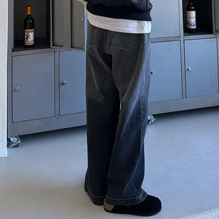 Gradient denim pants