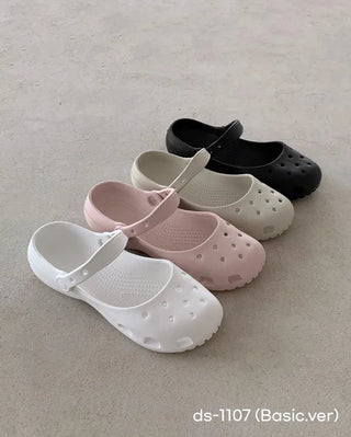 Mary Jane ballet clogs, flat sandals, slippers, mules, aqua shoes