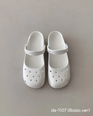 Mary Jane ballet clogs, flat sandals, slippers, mules, aqua shoes