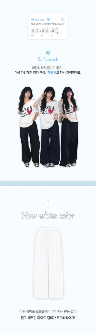 Wide long nylon pants with all the accessories - 3 colors