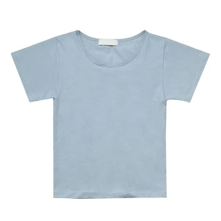 (9 colors) Basic stretch short-sleeved T-shirt