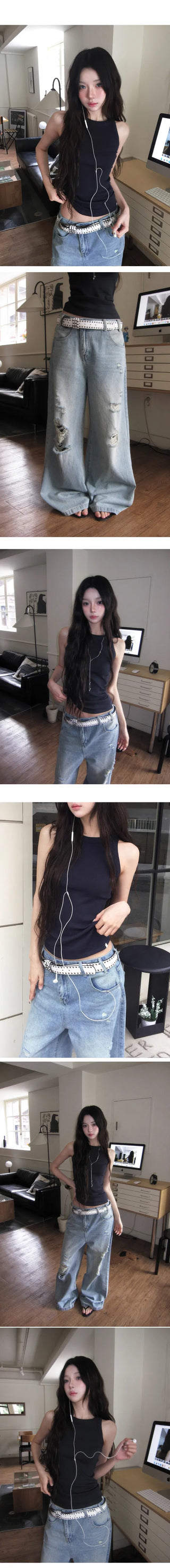 Select length Salt Halter Neck Sleeveless - 4 colors