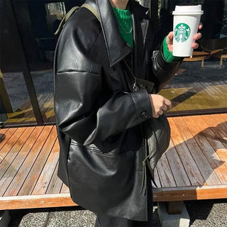 Classic faux leather jacket