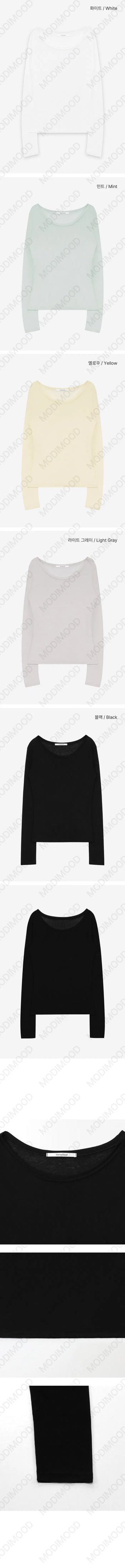 MOMU Catmon Delicate Fit Tencel See-through T-shirt - 5 Colors