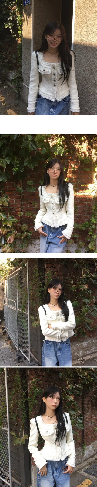 *Caution against copy products MADE Line Tweed Coat Jacket - 2 colors