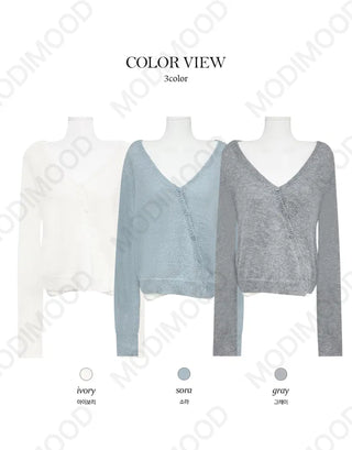 Hoba Alpaca Loose Fit Wrap Cardigan - 3 Colors