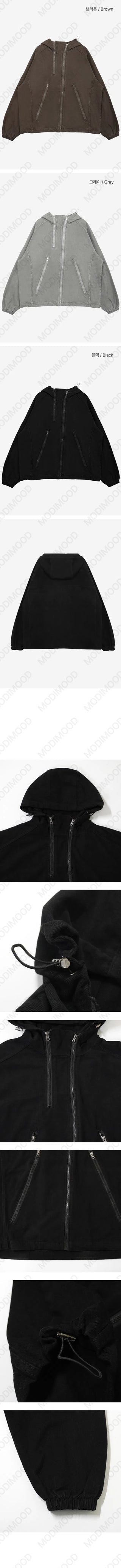Choku Two-Way Nightwear High-Neck Hooded Jacket - 3 Colors