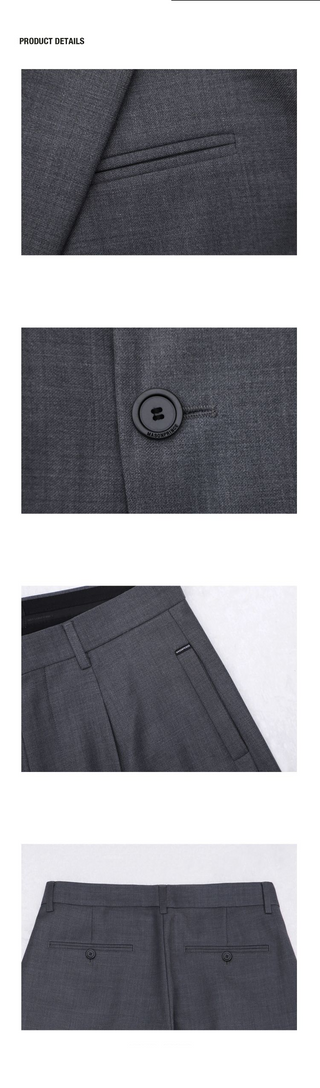 [MASONPRINCE] Arc-cut Structured Blazer/Pants