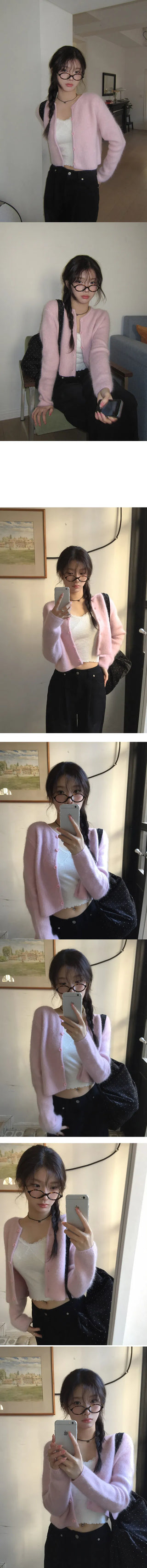 Pori Angora Crop Daily Cardigan - 3 colors