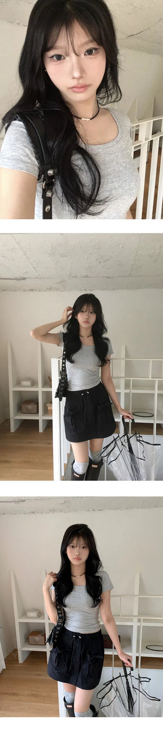 Cap sleeve slim line unisex short sleeve t-shirt