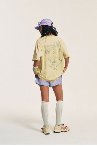 [Monterest] Quick-Dry Reflective Print T-Shirt