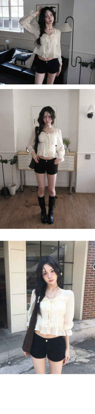 Gode Frill Shirring Blouse - 4 colors