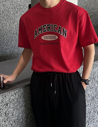 [Special Feature] AMERICAN Short Sleeve T-shirt (3 colors)